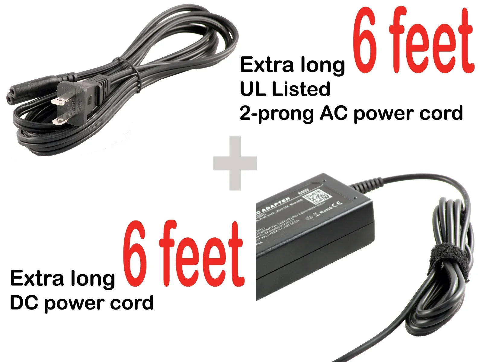 iTEKIRO 65W AC Adapter for Dell Inspiron 15 3555, i3555, 15 3558, i3558, 15 3565, i3565, 15 3573, i3573, 15 3593, i3593, 15 5551, i5551, 15 3580