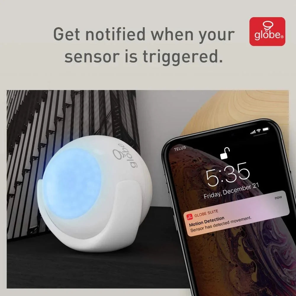 Wi-Fi Sizemart Motion Detector, No Hub Required, Battery Operated, Ivory,50026