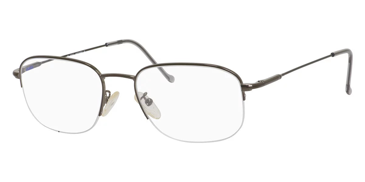 Elasta 7033 Sizeemi-Rimless Rectangular Bakelite Eyeglasses