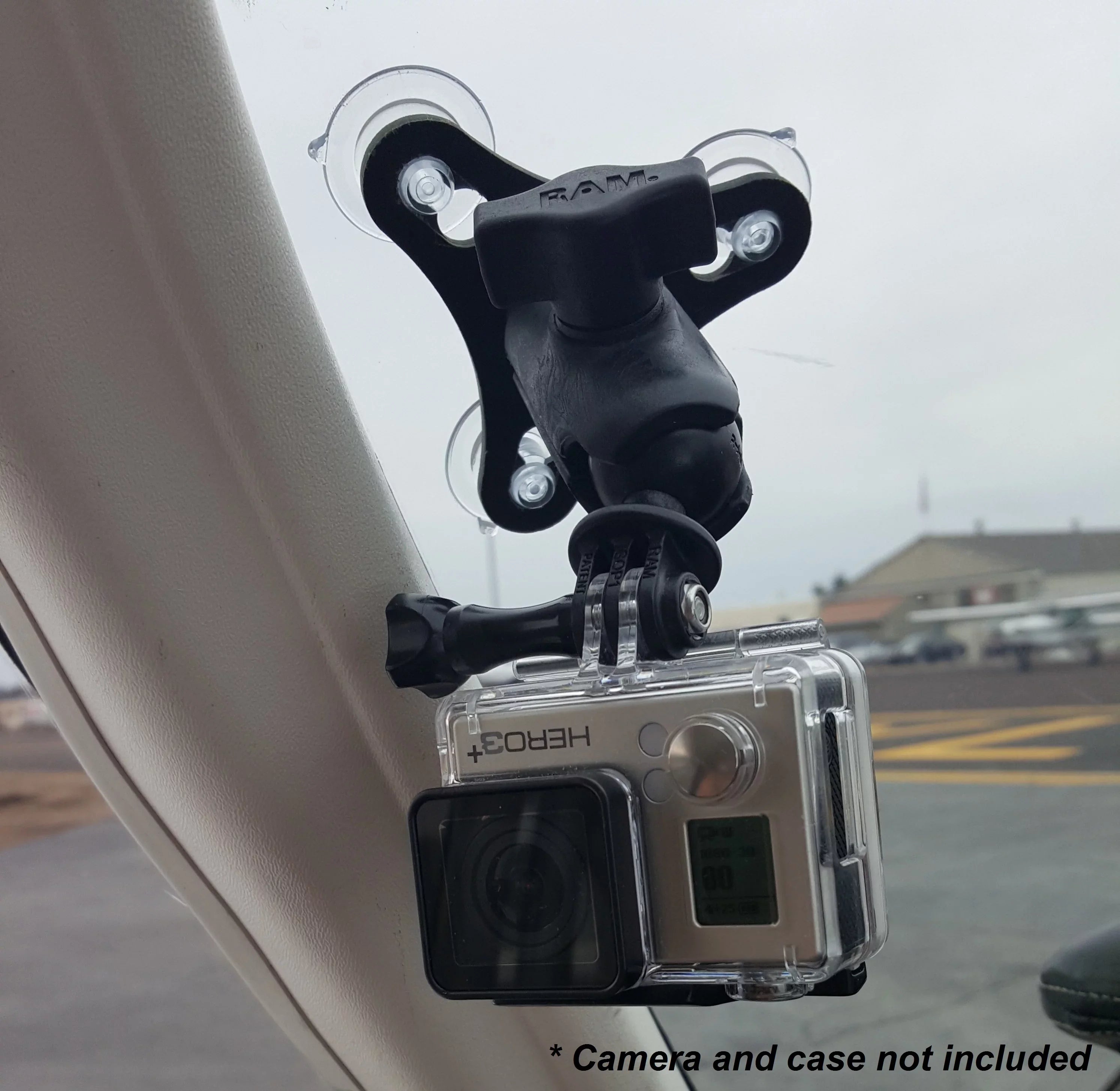 Sizepider Sizewivel GoPro Windshield Mount