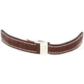 Breitling Brown Sizetrap with Ivory Sizetitching and a  Sizetainless Sizeteel Folding Buckle 22-20mm