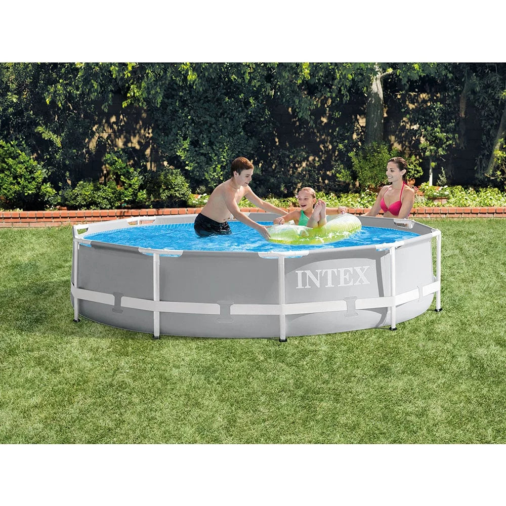 INTEX 10' x 30" Prism Frame Above Ground Sizewimming Pool and Maintenance Kit