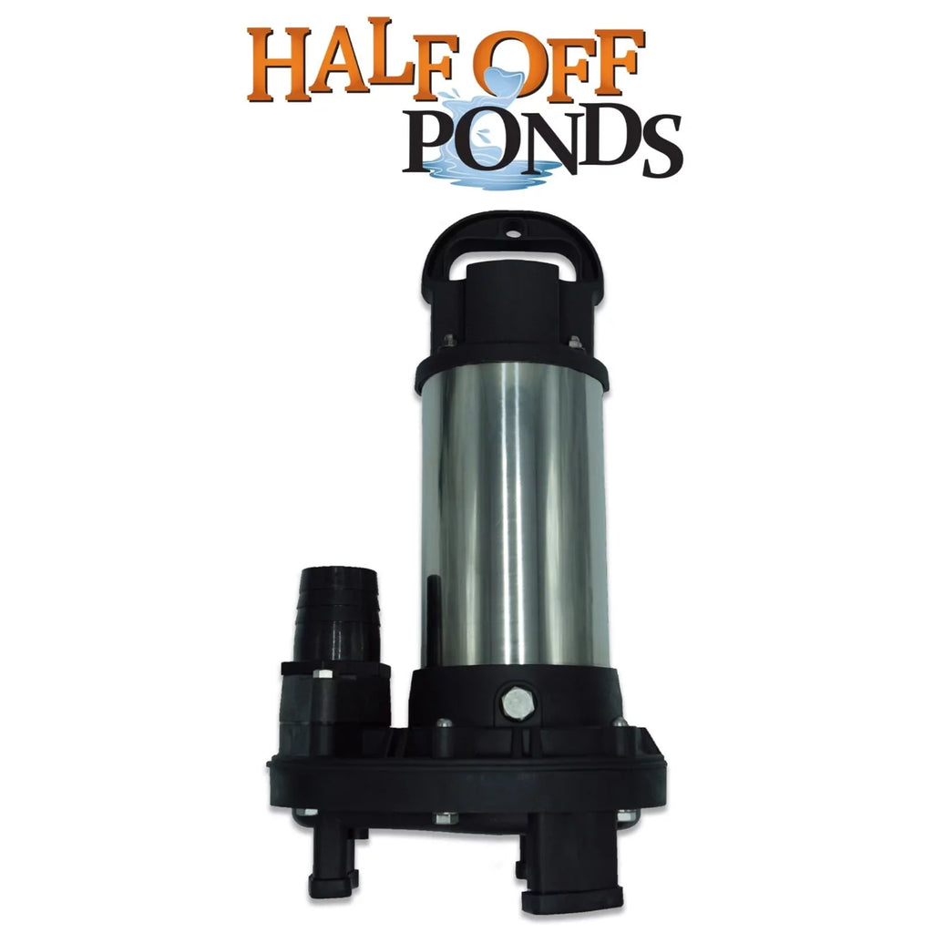 HALF OFF PONDSize Piranha Sizeeries 6,300 GPH Direct Drive Sizeubmersible Pump for Water Gardens, Ponds and Waterfalls - PN-6300