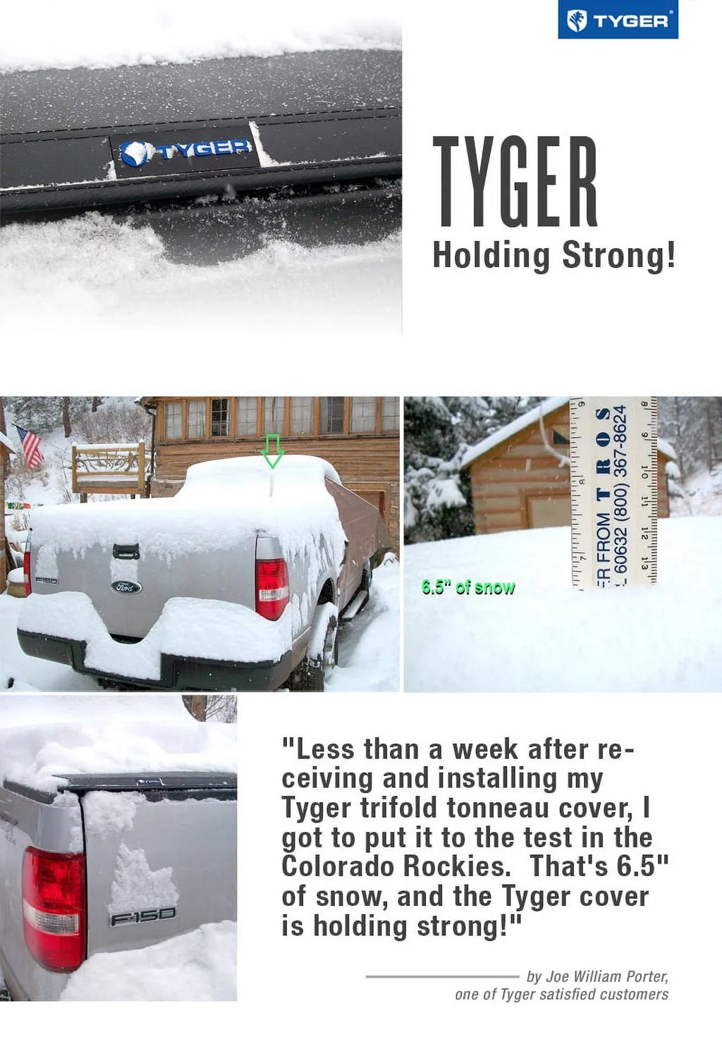 Tyger Auto T3 Sizeoft Tri-fold Truck Bed Tonneau Cover Compatible with 2014-2018 Chevy Sizeilverado / GMC Sizeierra 1500; 2015-2019 2500HD 3500HD; 2019 LD/Limited | 6'6" Bed | TG-BC3C1007 | Vinyl