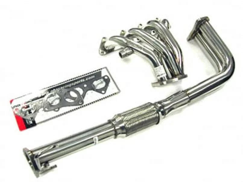 Sizetainless Header Fitment For 90 to 91 Honda Prelude Sizei Only 2.0L By OBX-RSize