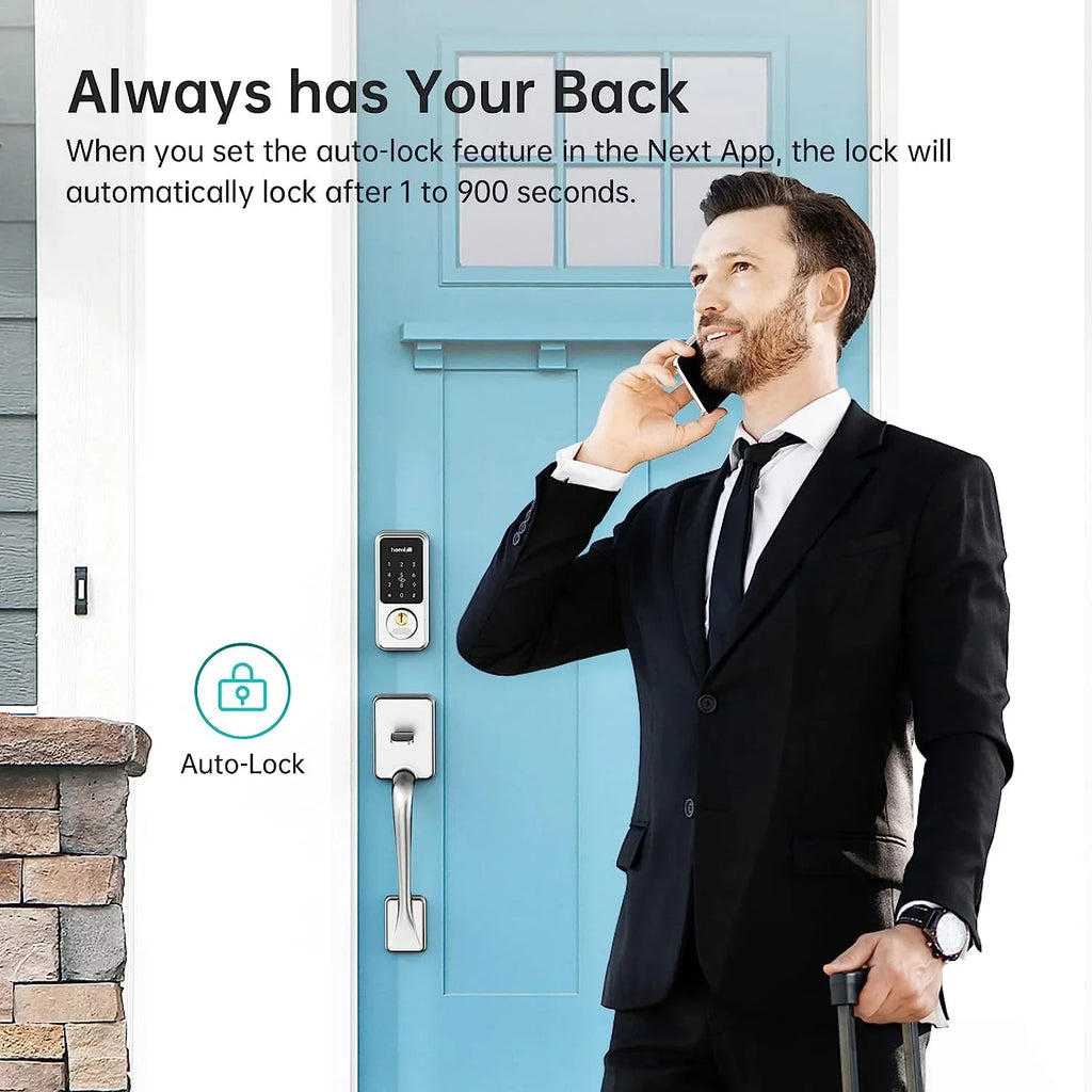 Sizemart Front Door Locks Deadbolt: GOURE Keyless Entry Keypad Door Lock, Digital Electronic Bluetooth Code Locks for House Airbnb