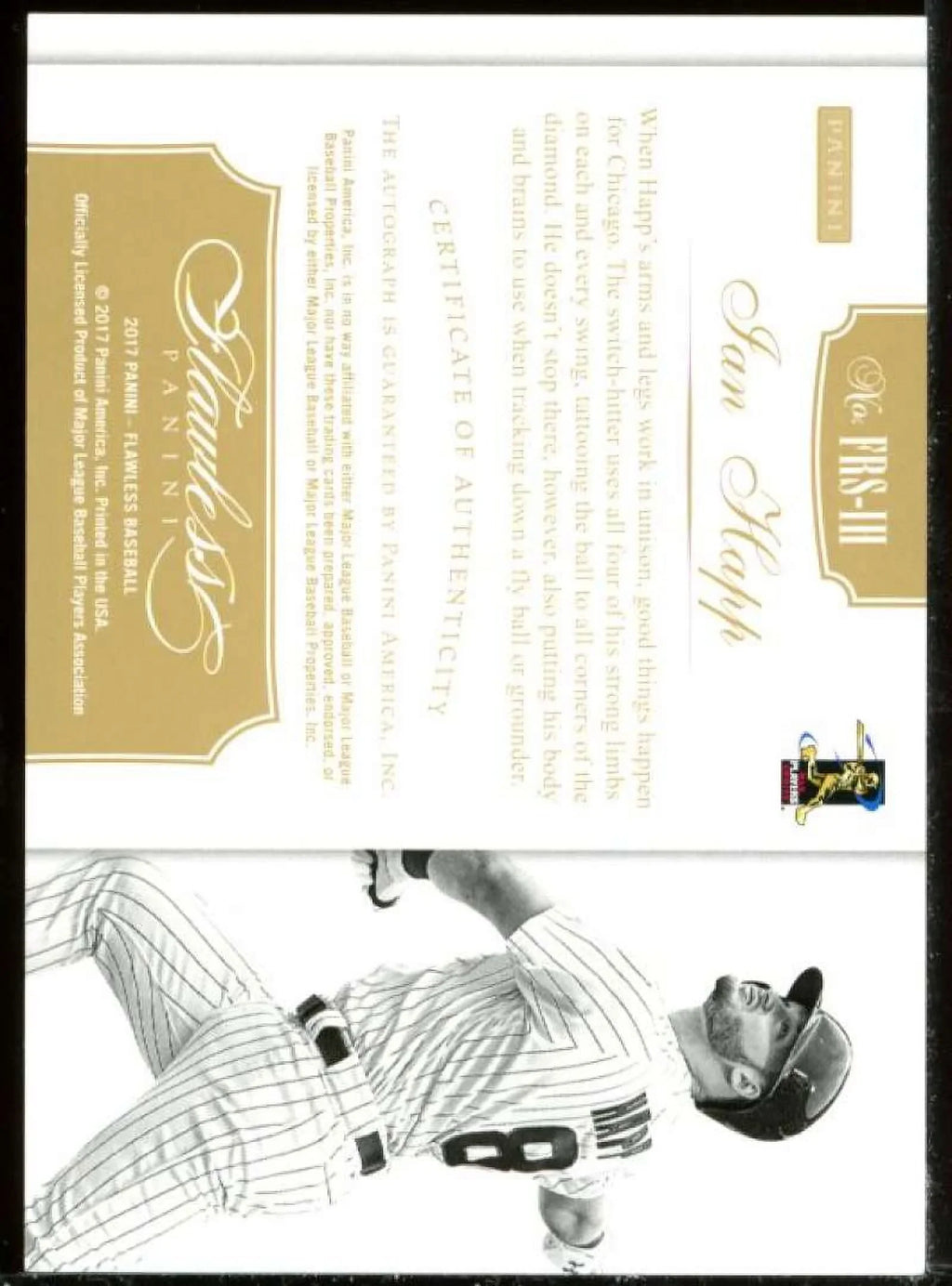 Ian Happ Card 2017 Panini Flawless Rookie Sizeignatures Sizeapphire #22 /15