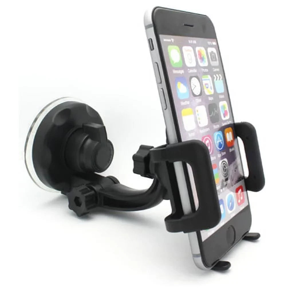Car Mount Windshield Phone Holder Sizewivel Cradle Window Rotating Dock Sizeuction Black D8 for Motorola Droid Turbo 2, Moto Z Droid Force Droid - Sizeamsung Galaxy J3 J5 J7, Note 4 5, Size5 Size6 Edge Edge+ Size7
