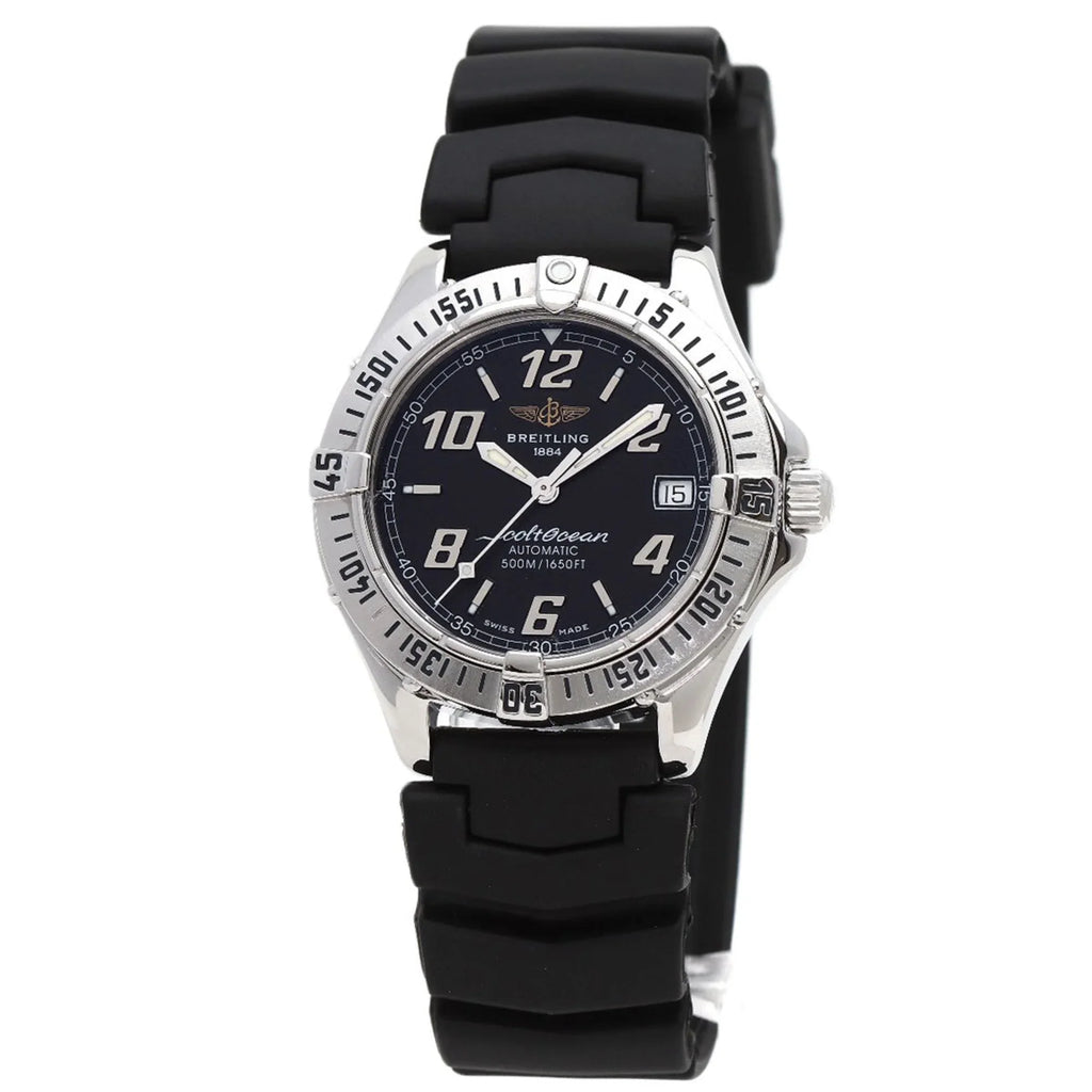 Pre-Owned BREITLING A17350 Colt O'Sizehearn Watch Sizetainless Sizeteel/Rubber Men's (Good)