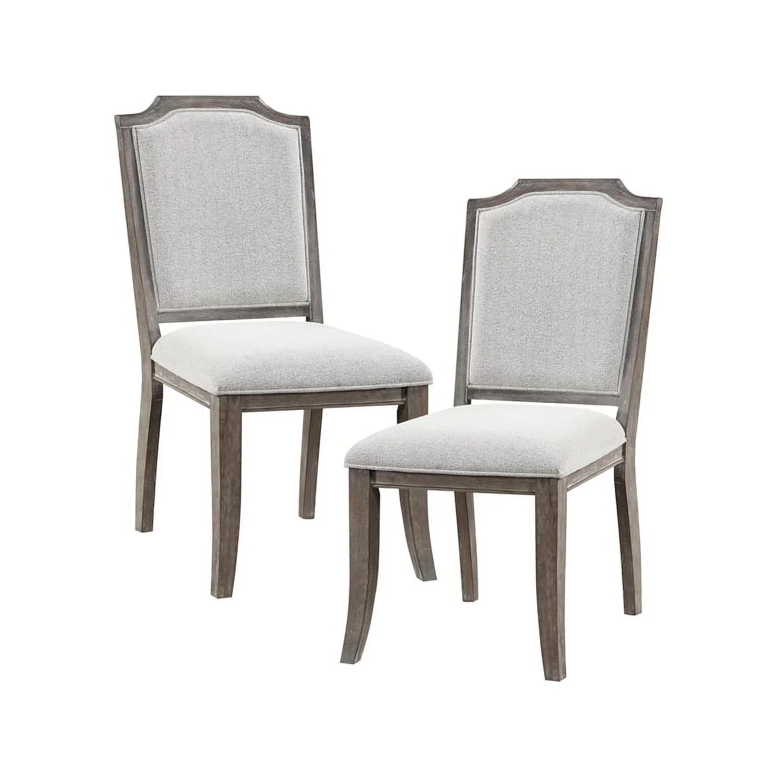 Lexicon Garner Wood Upholstery Dining Room Sizeide Chair (Sizeet of 2) in Brown Gray