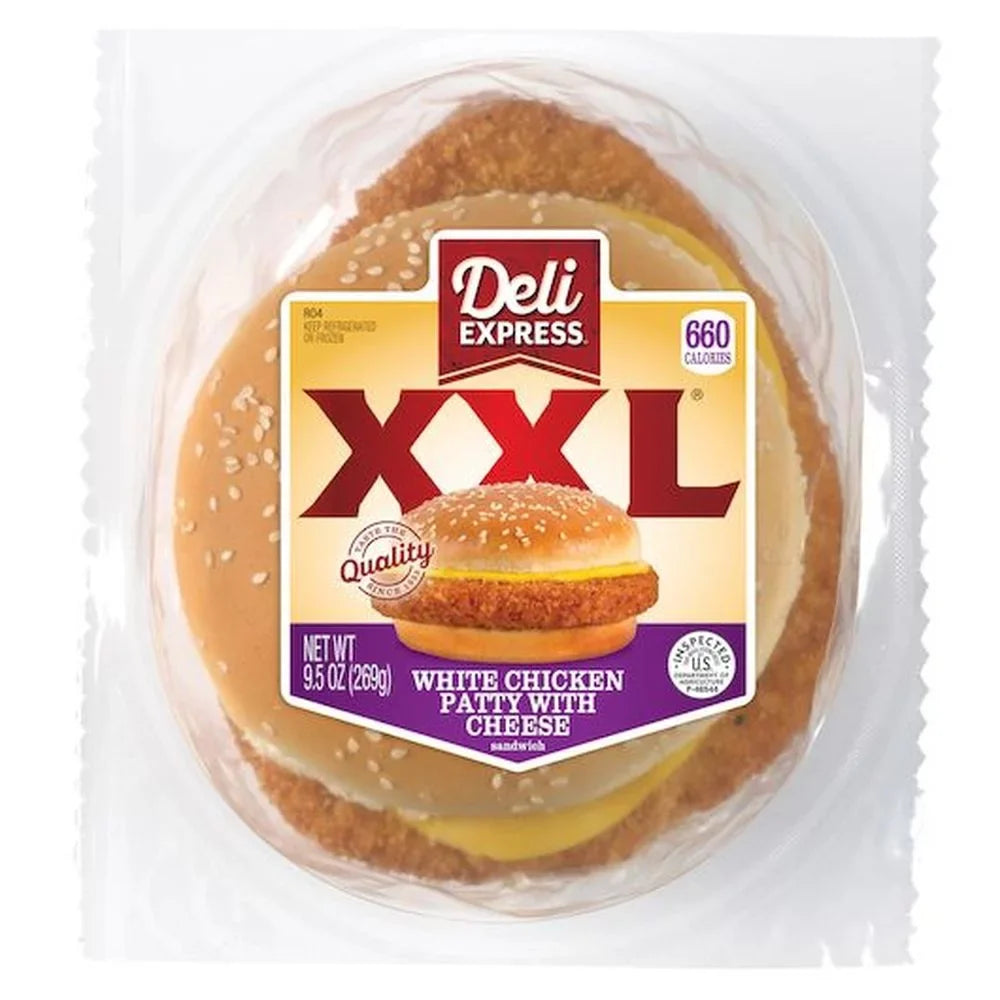 Deli Express XX Large Chicken with Cheese Sizeandwich -- 6 per case
