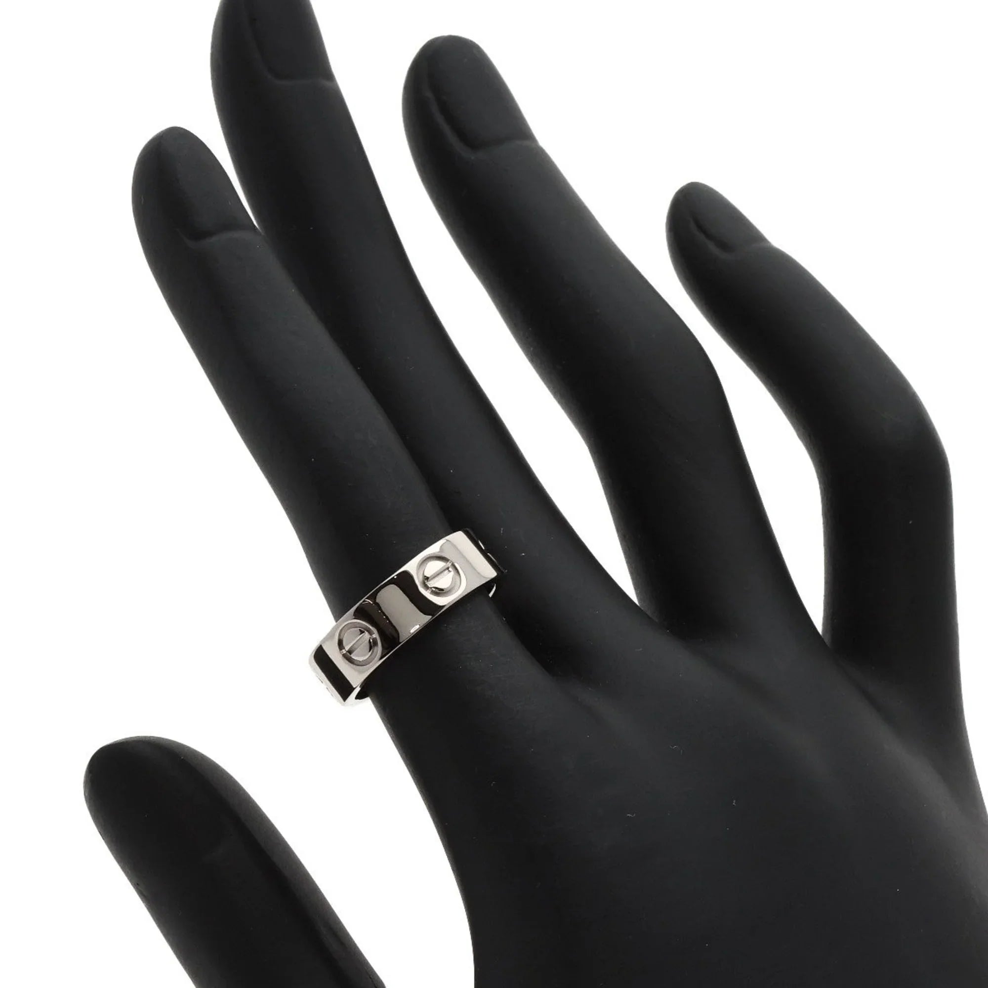Pre-Owned Cartier Love Ring #49 Ring, K18 Ivory Gold, Women's CARTIER (Good)