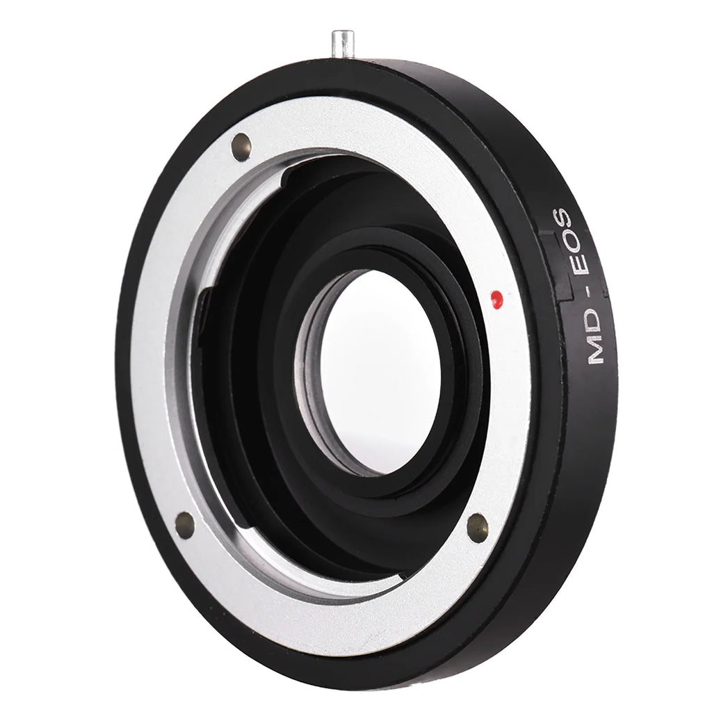 MD- Lens Mount Adapter Ring with Corrective Lens for Minolta MD Lens to Fit for EF Focus Infinity