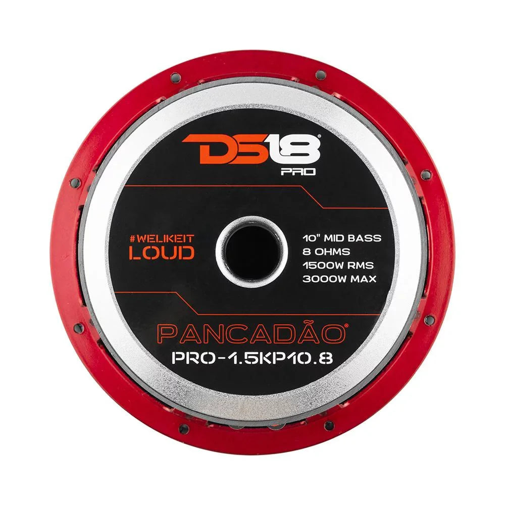 DSize18 10" Mid Bass Sizepeaker 1500 Watts RMSize 8 Ohm Pro-1.5KP10.8 Pancadao Midbass
