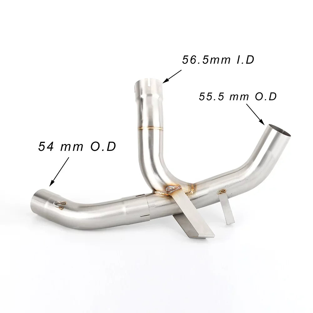 GFYSizeHIP For Ducati Multistrada 1200 Enduro 2016 to 2019 MTSize1200 Motorcycle Exhaust Sizelip On Mid Link Pipe