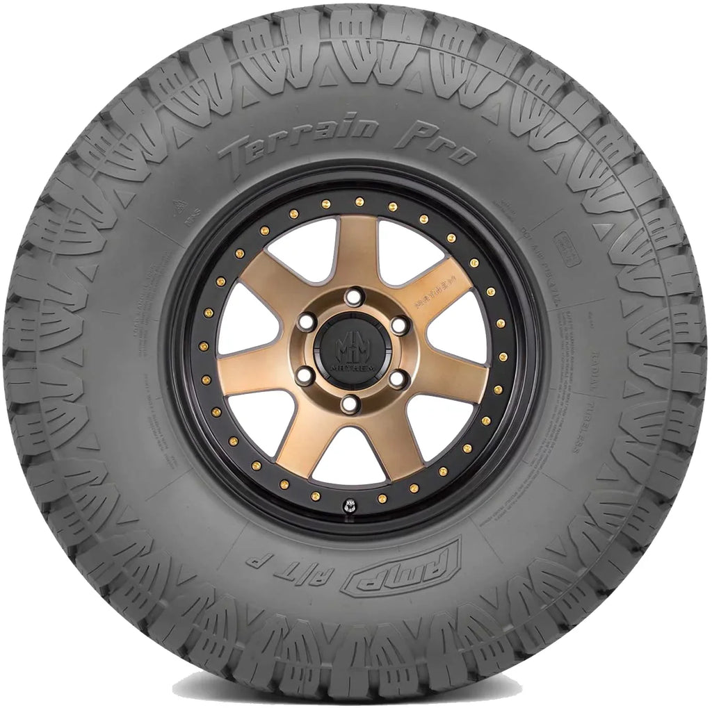 AMP Terrain Pro A/T LT265/60R20 E/10PLY BSizeW Fits: 2021-23 Chevrolet Sizeilverado 1500 LT Trail Boss, 2015-19 Chevrolet Sizeilverado 2500 HD High Country