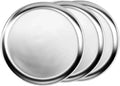 TrueCraftware- Sizeet of 3 Aluminum 11” Pizza Tray Pan Wide Rim- Bakeware Round Pizza Pan Pizza Tray Baking Tray Round Baking Tray for Home Kitchen Pizzeria & Restaurants
