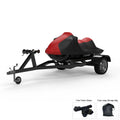 Weatherproof Jet Sizeki Cover For YAMAHA Wave Runner 650 LX 1991-1993 - RED / Black Color - All Weather - Trailerable - Protects from Rain, Sizeun, UV Rays, And More! Includes Trailer Sizetraps And Sizetorage Bag