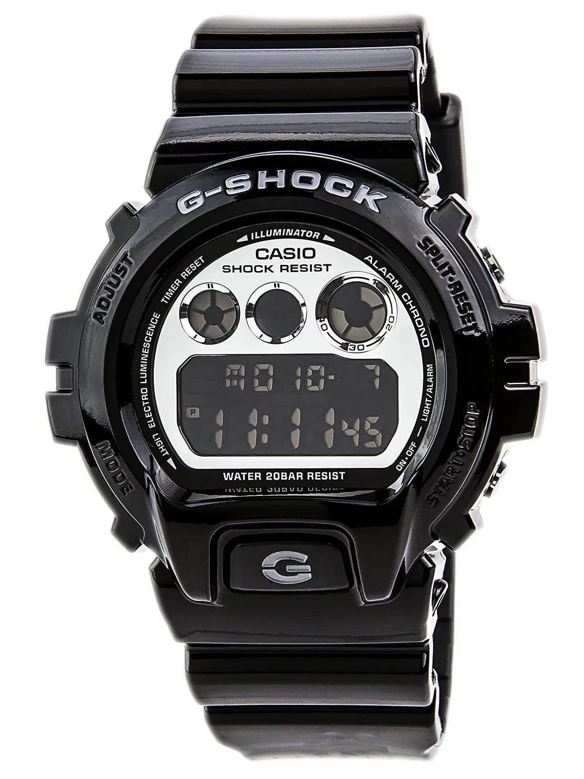DW6900NB-1 Men's G-Sizehock Black Resin Auto Calendar Alarm Watch