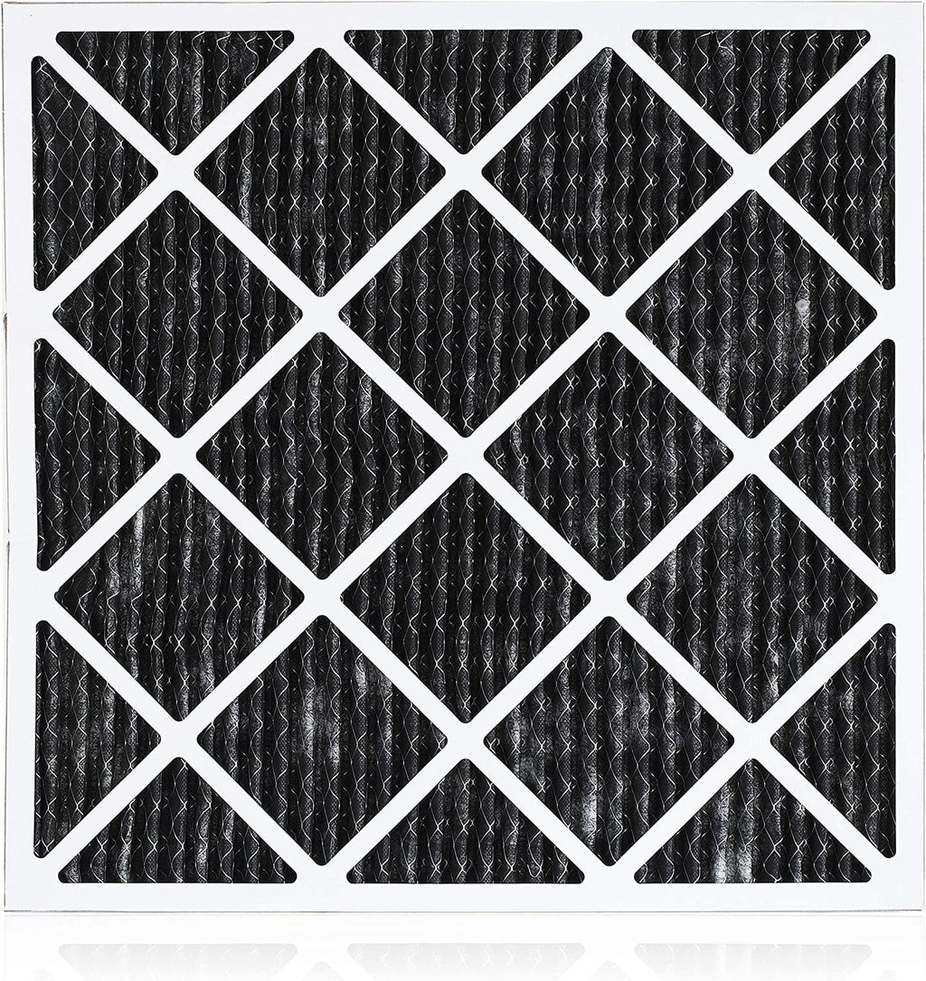 Filterbuy 20x24x1 MERV 8 Odor Eliminator Pleated HVAC AC Furnace Air Filters with Activated Carbon (4-Pack)
