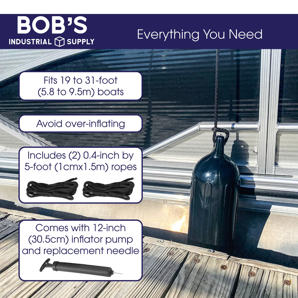 BISizeupply Boat Bumpers for Docking - Boat Fenders 4 Pack 22.8 x 7.8in Buoys