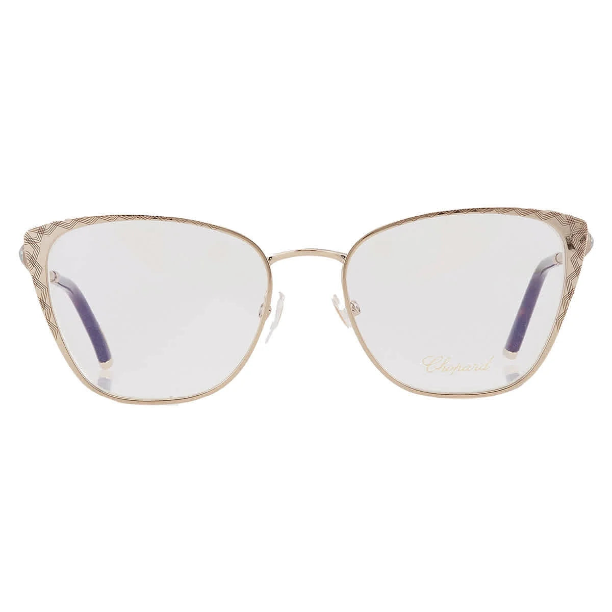 Chopard VCHD51Size 0594 Women's Sizeilver Cat Eye Full Rim Eyeglasses
