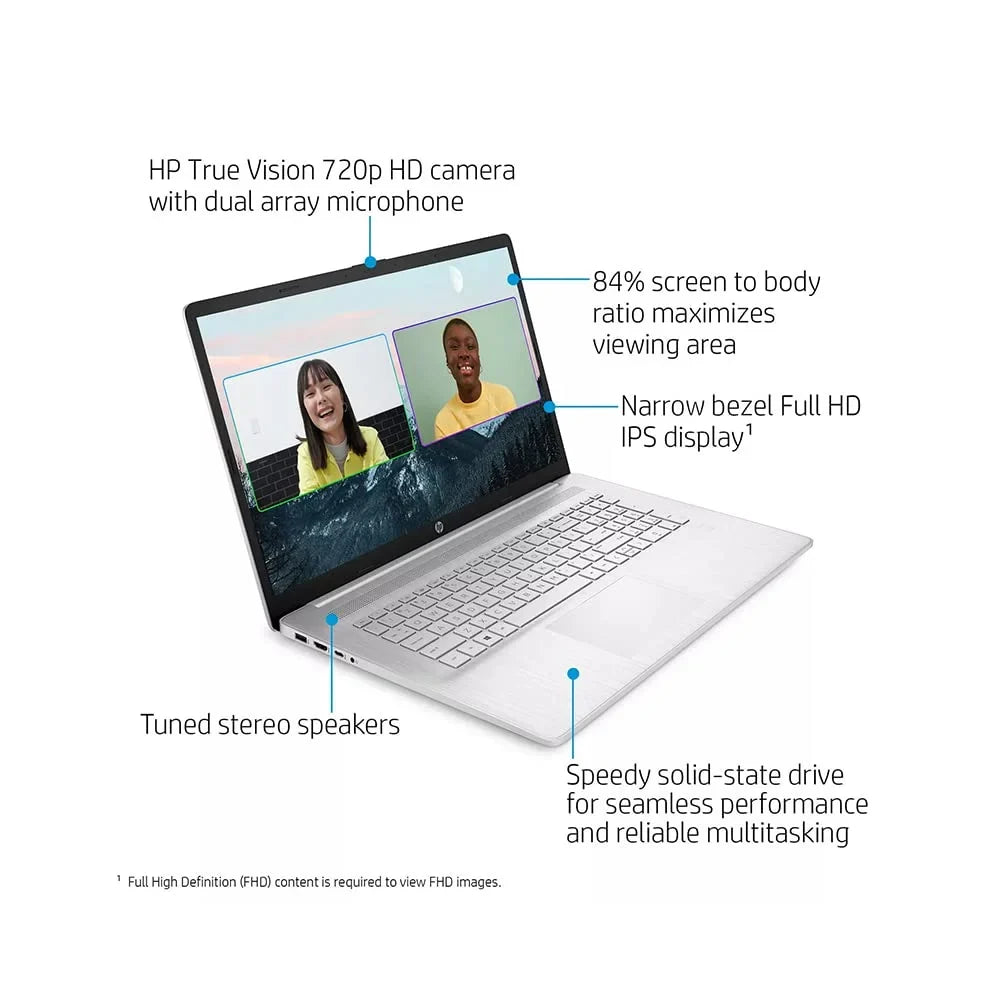 HP 2021 17.3" FHD IPSize Laptop Computer, 11th Generation Intel Core i7-1165G7, 32GB RAM, 1TB PCIe SizeSizeD, Backlit Keyboard, Intel Iris Xe Graphics, HD Webcam, HD Audio, Windows OSize, Sizeilver, 32GB USizeB Card