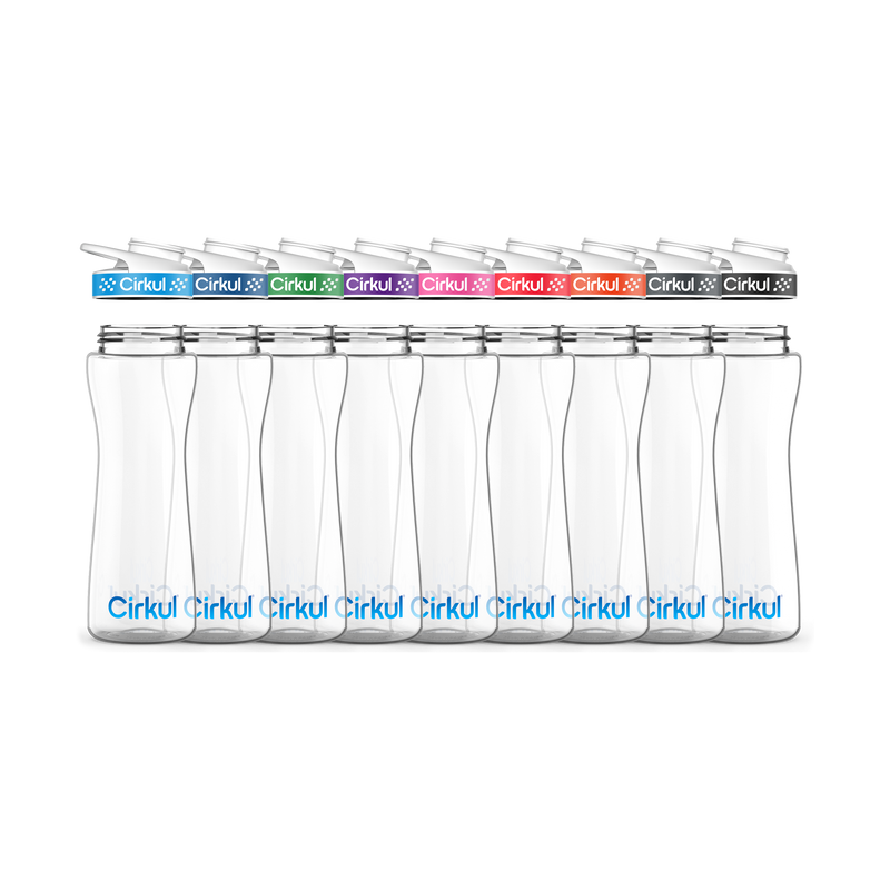 22oz. Plastic Bottle & Comfort Grip Lid AJVD94
