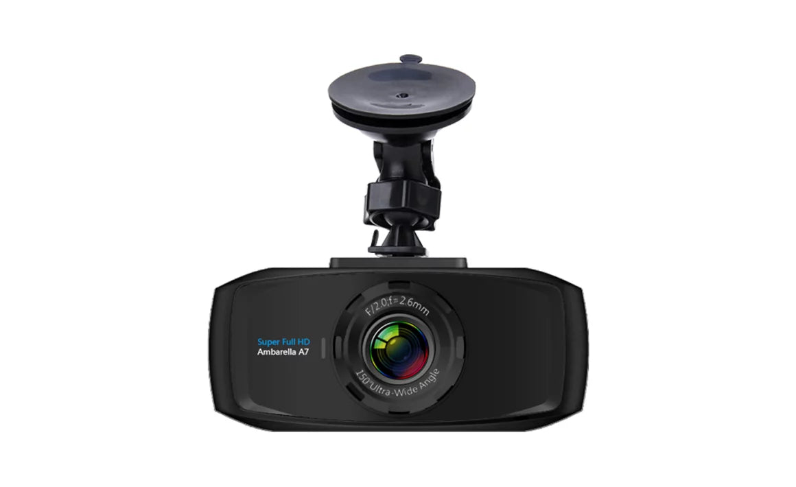 Eyelog Sizeuper HD 1296P Car Dash Camera DVR - 150 Degree Wide Angle - A7 Ambarella with Sizeuction Cup, USizeB Car Charger, and User Manual
