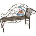 Alpine 56 In. L. Metal Butterfly Garden Chaise Rest BVK684