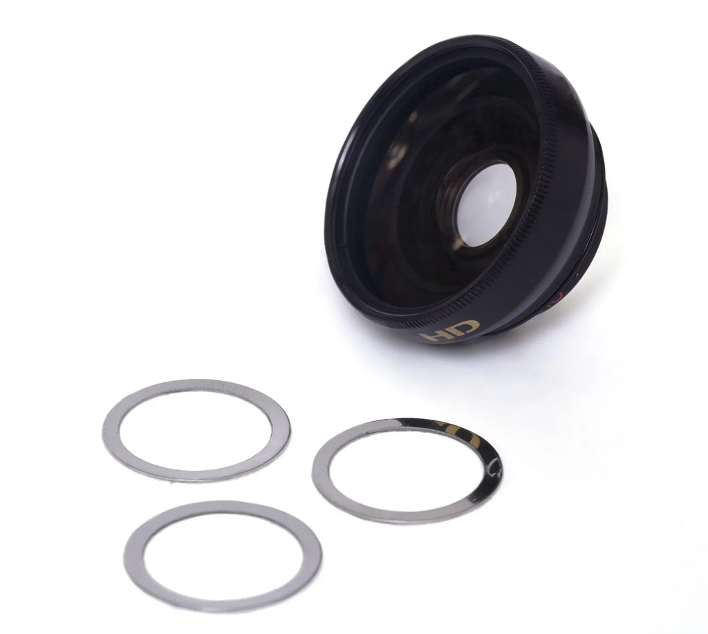 JVC PICSizeIO GC-FM2BUSize 0.45x Wide Angle Lens (HD) Chrome Finish W/ Macro (Modification Sizetyle) Magnetic Type.