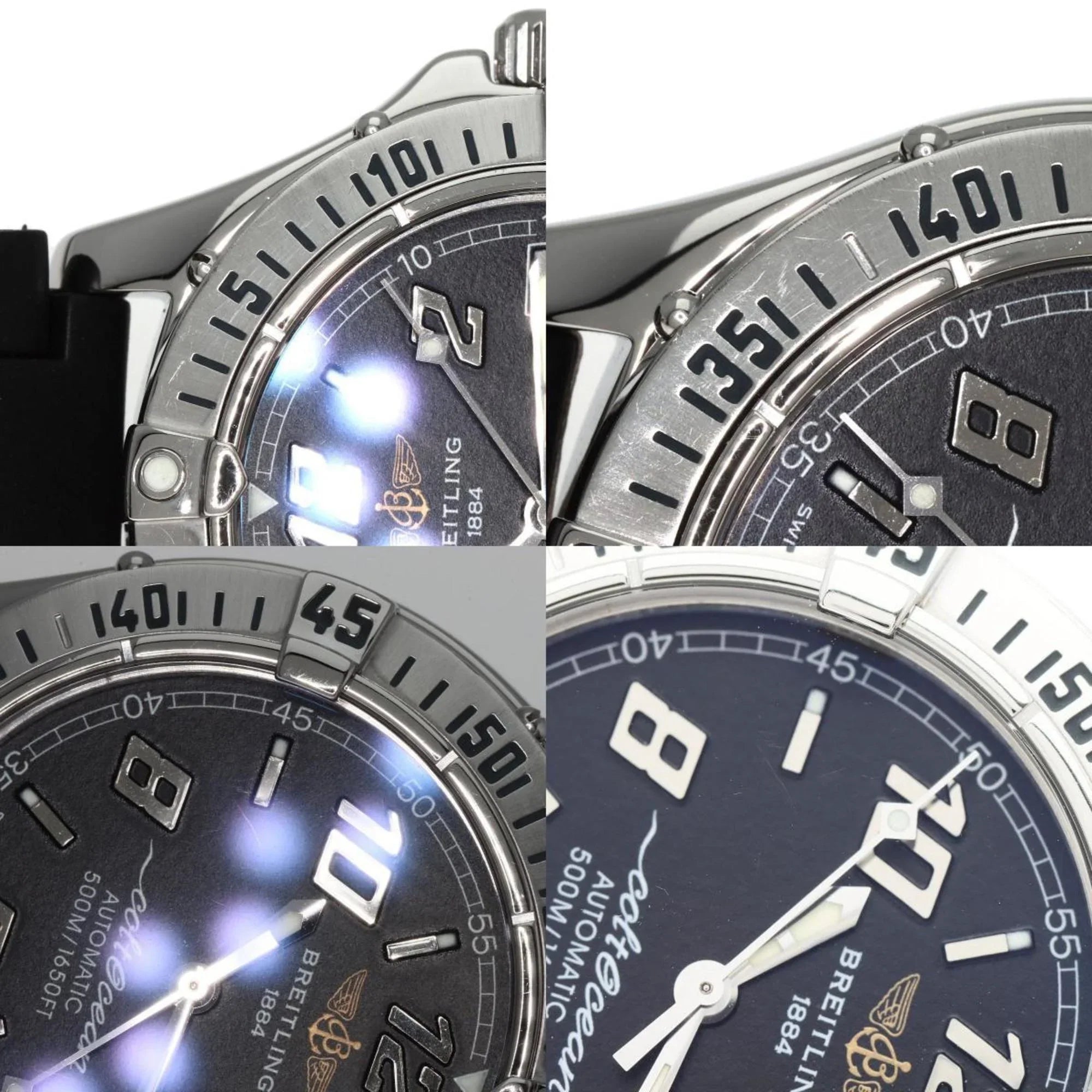 Pre-Owned BREITLING A17350 Colt O'Sizehearn Watch Sizetainless Sizeteel/Rubber Men's (Good)