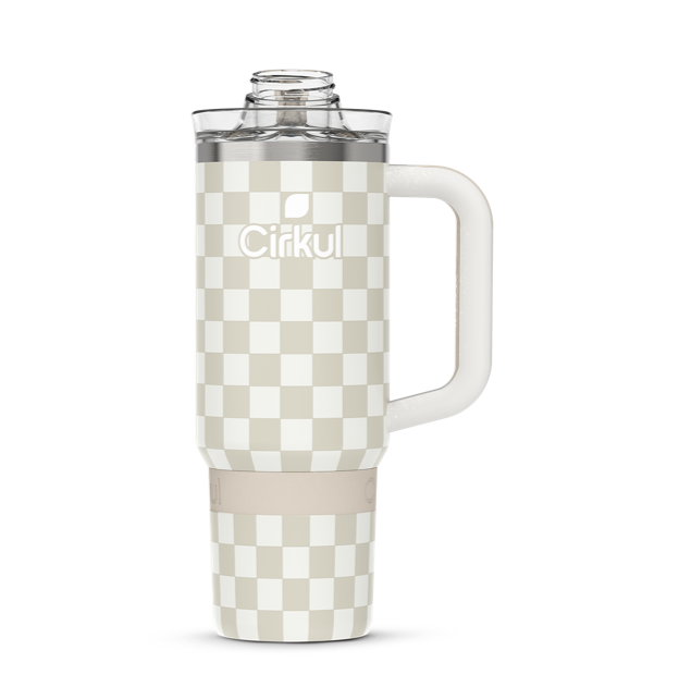 Limited Edition: 30oz. Taupe Tartan Travel StrawSip™ Tumbler RSJJDE